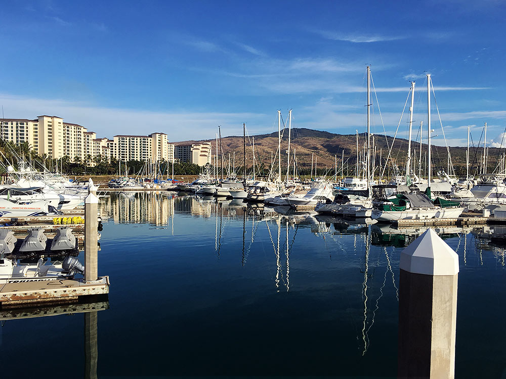 Parking lot at Ko Olina Marina